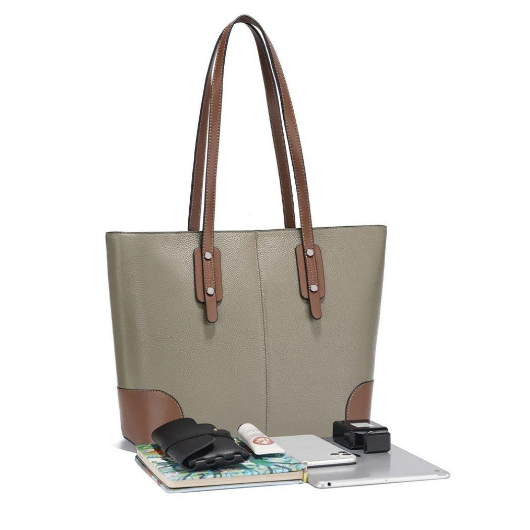 Ladies Shopper - Leather Handbag "ABU DHABI"