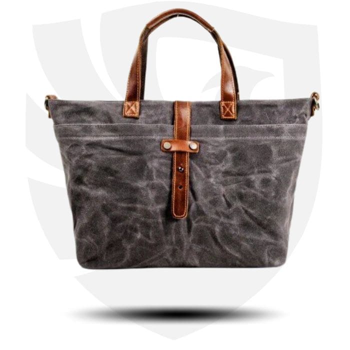 Canvas Handtasche - Canvas & Leder Shopper - WALLTON™