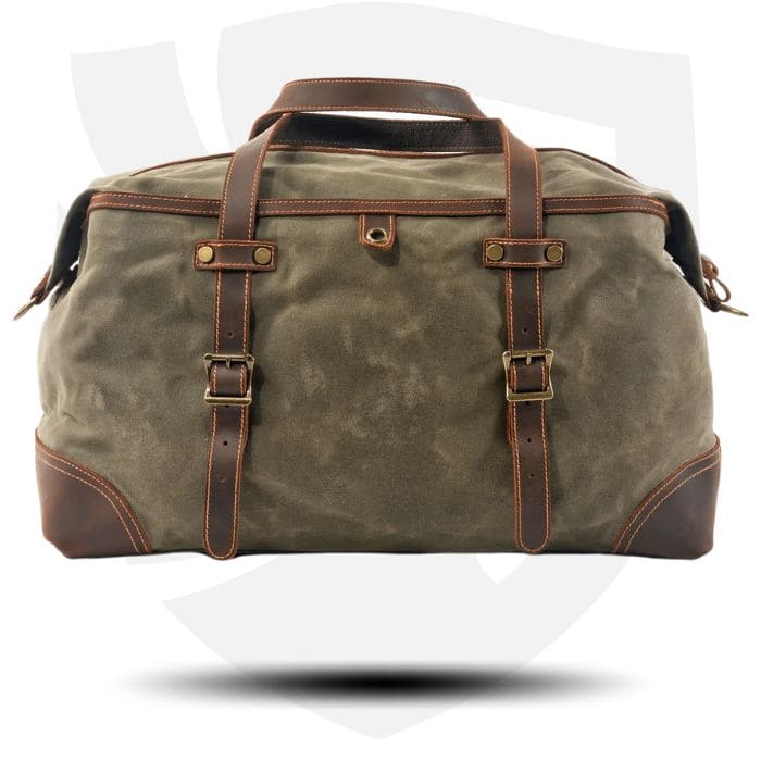 Große Reisetasche aus Canvas & Leder – | WALLTON™