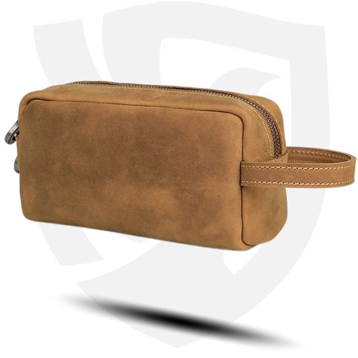 Kulturtasche - Premium Leder Kulturbeutel 19cm - WALLTON™