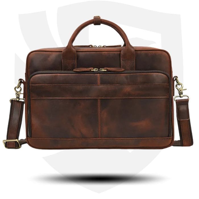 Laptoptasche 17 - Premium Leder (Nr. 3) - WALLTON™