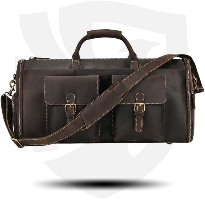 Leder Weekender mit Schuhfach - Anzugtasche - WALLTON™