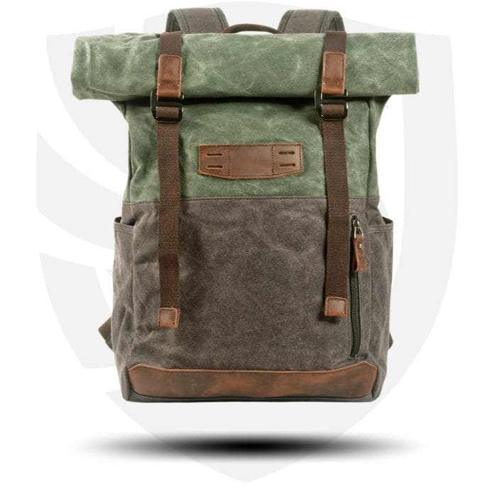 Rolltop Rucksack aus Canvas "ZÜRICH - WALLTON™