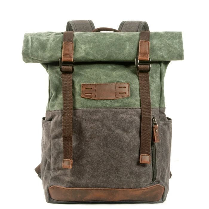 Rolltop Rucksack aus Canvas "ZÜRICH - WALLTON™