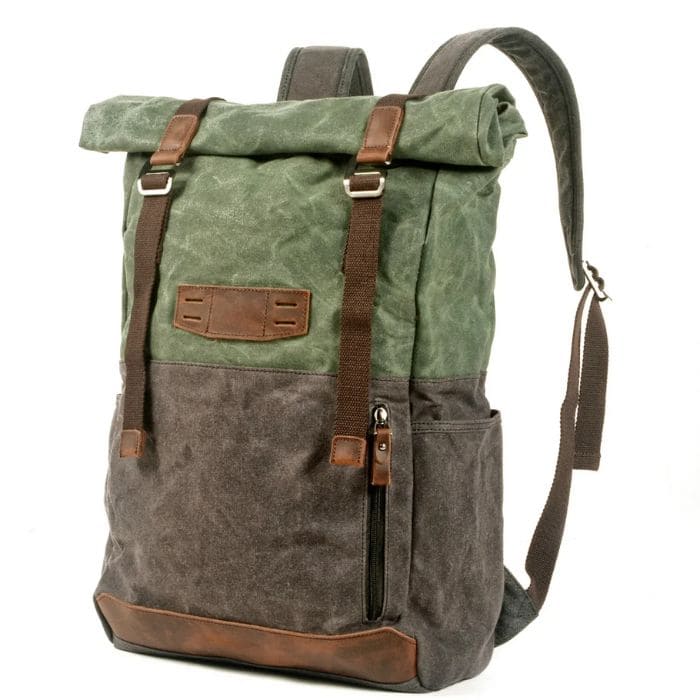 Rolltop Rucksack aus Canvas "ZÜRICH - WALLTON™